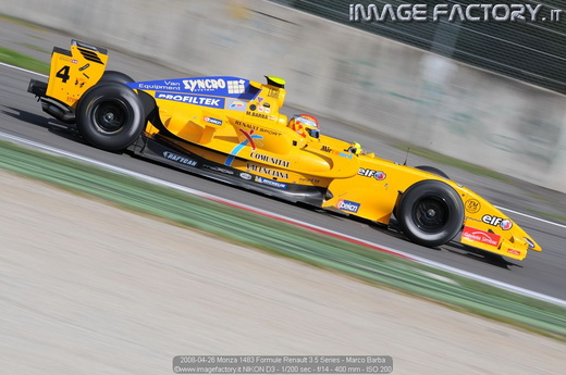 2008-04-26 Monza 1483 Formule Renault 3.5 Series - Marco Barba